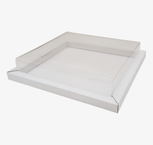 Kartona kastes ar PVC vāku (mikrogofras)