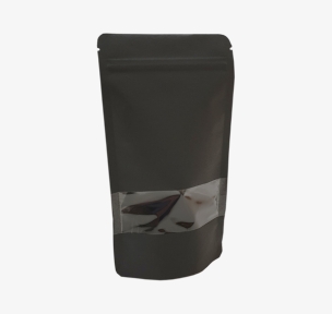 Papīra maisi ar logu un zip-lock aizdari
