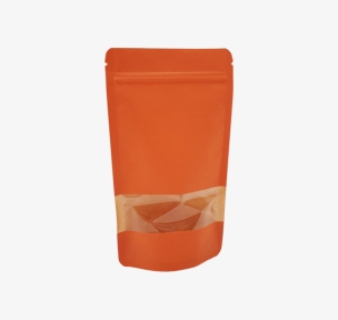 Papīra maisi ar logu un zip-lock aizdari
