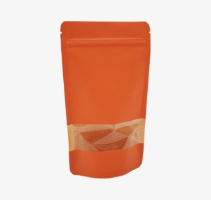Papīra maisi ar logu un zip-lock aizdari