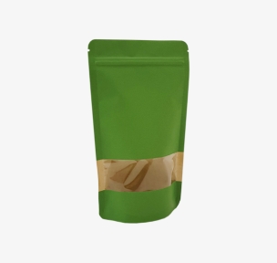 Papīra maisi ar logu un zip-lock aizdari