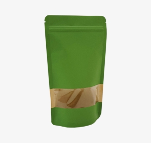 Papīra maisi ar logu un zip-lock aizdari